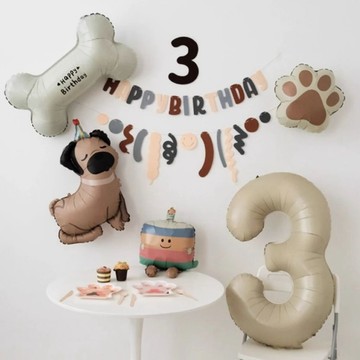 1PET008 寵物佈置 貓咪生日佈置套組 狗狗生日佈置套組 生日佈置 生日佈置套組 狗狗生日 貓咪生日 寵物派對佈置