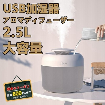 加湿器 卓上加湿器静音 おしゃれ Usb アロマディフューザー 2 5l大容量 オフィス 省エネ 節電 エコ 7色ledライト 空気浄化機 オフィス 乾燥 花粉症対策 通販 Lineポイント最大get Lineショッピング