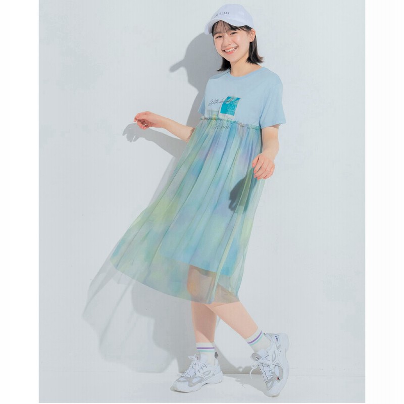 プリントチュール重ね半袖ワンピース 【子供服】 通販 LINEポイント最大1.0%GET | LINEショッピング プリントチュール重ね半袖ワンピース 【子供服】 通販 LINEポイント最大1.0%GET | LINEショッピング