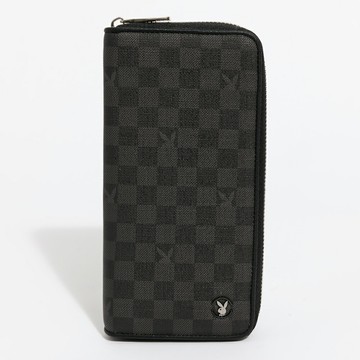 PLAYBOY - 拉鍊長夾 Honour系列 - 黑色