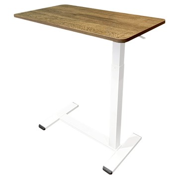 Hampton 漢汀堡 莎莉氣壓升降桌 白腳 1個  白色 + 原木色
