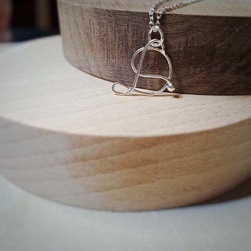 個人化名字項鍊、吊墜名字項鍊、字母縮寫銀飾