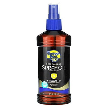 Banana Boat, 太陽油噴霧，含椰子油，SPF 4，8 液量盎司（236 毫升）