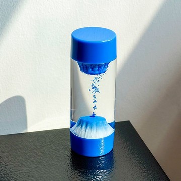 🌟臺灣出貨🌟雙面火山噴發解壓神器油漏沙漏創意桌面液體擺件兒童玩具新年禮物 沙漏 液體沙漏 桌面擺件 擺件