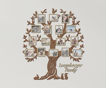 個性化家族譜系樹相框拼貼居家牆面裝飾