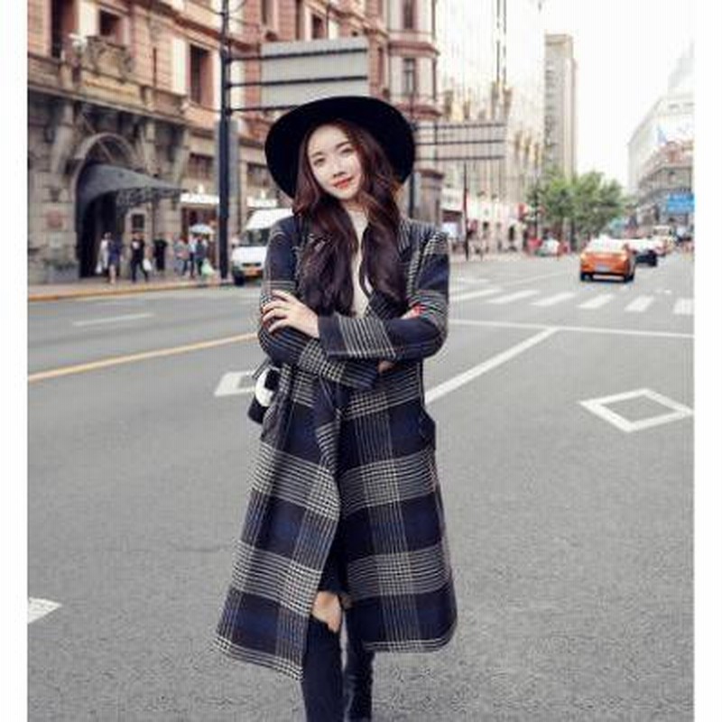 チェスターコート レディース チェック ロング Pコート きれいめ フェミニン 通勤 Ol かっこいい 羽織 秋冬 Good Clothes 通販 Lineポイント最大0 5 Get Lineショッピング