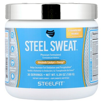 SteelFit, Steel Sweat™，代謝催化劑 + 能量，草莓芒果，5.29 盎司（150 克）
