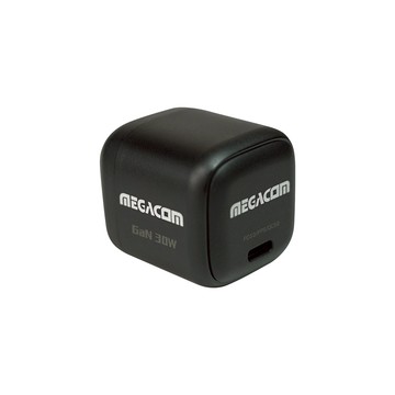 【MEGACOM】ME-1012 30w GaN 快充充電座 煤玉黑/無暇白
