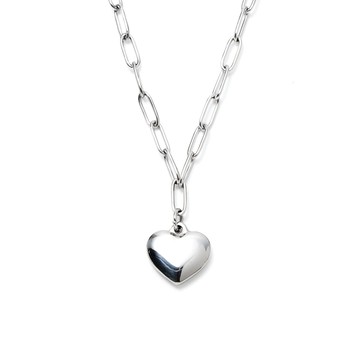 [韓國] [鋼飾] 數位戀人鎖骨鍊 / Digital Lovers Necklace