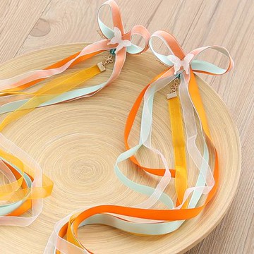 兒童古風發飾女童超仙敦煌中國風長飄帶古裝發夾小女孩漢服發飾帶