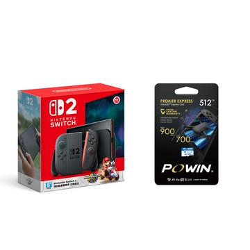 任天堂 Nintendo Switch 2 瑪利歐賽車世界 主機組合+Powin microSD EXPRESS記憶卡 512G