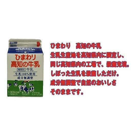 ふるさと納税 高知県 高知市 ひまわり牛乳・ひわまりコーヒー　12本セット（各200ml×6本）パック牛乳 コーヒー牛乳