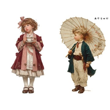 【9 月新品】08-146-0066 人物貼紙 奇幻復古浪漫喫茶