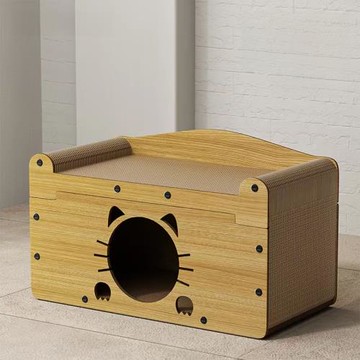 貓抓板窩耐磨不掉屑超級大貓窩雙層貓屋貓爪板一體四季通用耐抓屋