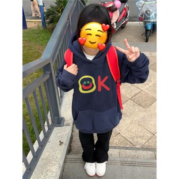 純棉美式復古小個子連帽衛衣女春秋薄款oversize設計感小眾外套潮