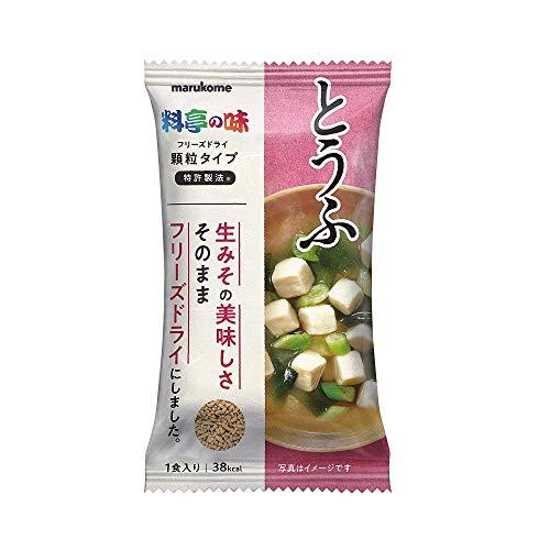 マルコメ フリーズドライ 顆粒みそ汁 料亭の味 とうふ 1食 ×10個