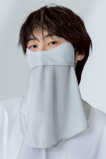 冰磁透涼遮陽護頸口罩