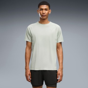 PUMA 短T VELOCITY TRIBLEND 跑步系列 淺綠 運動 短袖 T恤 男 52660329