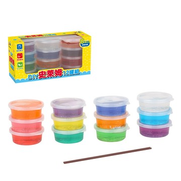 果凍史萊姆亮粉12罐盒裝亮粉