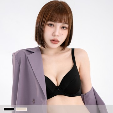 硬鋼圈【C罩杯】夜幕輕語 薄襯純棉內裡 柔滑側背 內衣8616