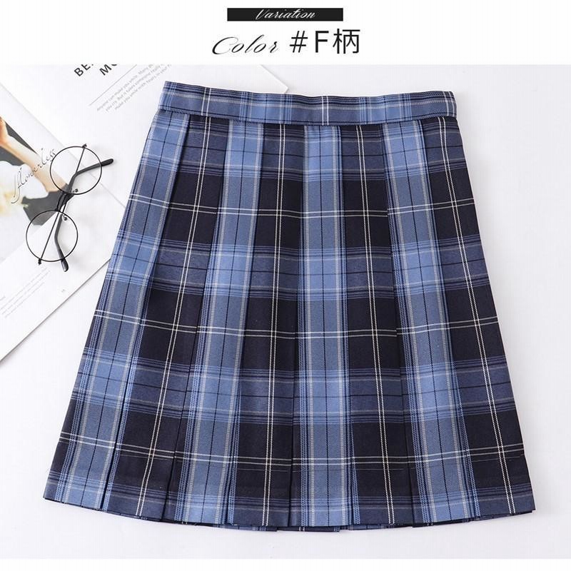 定番 制服 スカート 制服スカート チェック コスプレ グレー スクール 学生服