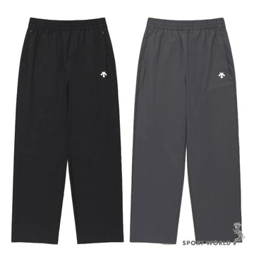 Descente 迪桑特 抽繩長褲 男裝 女裝 拉鍊口袋 黑/灰【運動世界】SR323UPT71-BLK0/SR323UPT71-CHC0