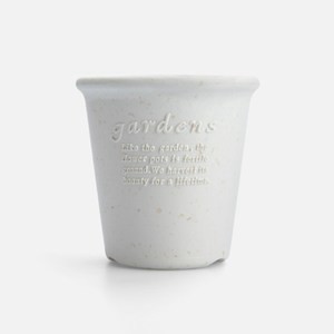 Hachiman Garden環保盆器4號12cm 白色