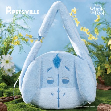 【PETSVILLE&迪士尼】小熊維尼屹耳絨毛外出包 小熊維尼 迪士尼