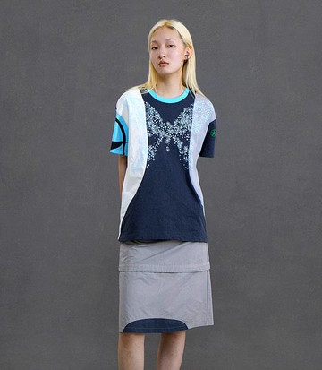 Digital Butterfly T-shirt 數位蝴蝶拼接T恤