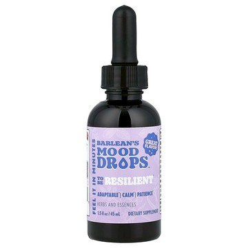 Barlean's, Mood Drops™，適應，1.5 液量盎司（45 毫升）