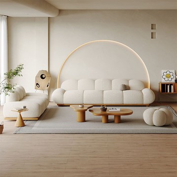 【台灣公司 可打統編】免運 沙發 創意沙發 【實木框架】不規則香檳色異形直排沙發奶油沙發客廳小戶型新款一 可開發票 全館六折 工廠現貨直銷 新品特價 c9241