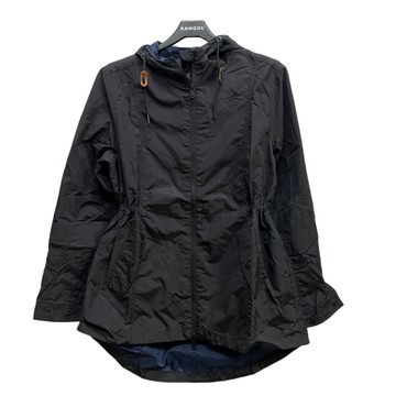 KANGOL 外套 黑色 抽繩 袋鼠 風衣外套 6955143020