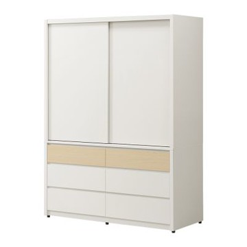 唯熙傢俱-羅伊雙色4.5尺滑門衣櫃