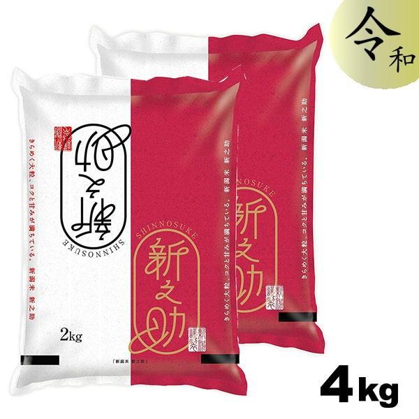 令和4年産 新潟県産 新之助 4kg (2kg×2袋)  産地直送