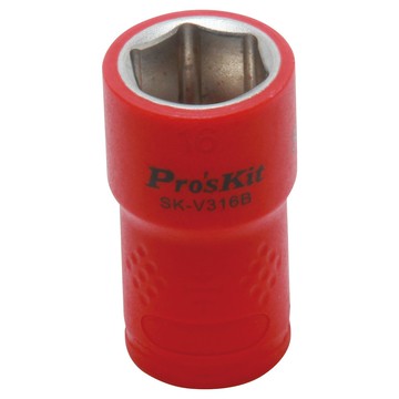 【Pro'sKit 寶工】SK-V316B VDE 1000V公制套筒 3/8"*16mm
