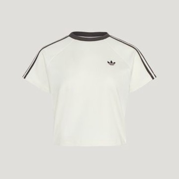 Adidas 愛迪達 Cali Tee Ss W KY8479 女 T恤 運動上衣 休閒短袖 白 亞版 短版