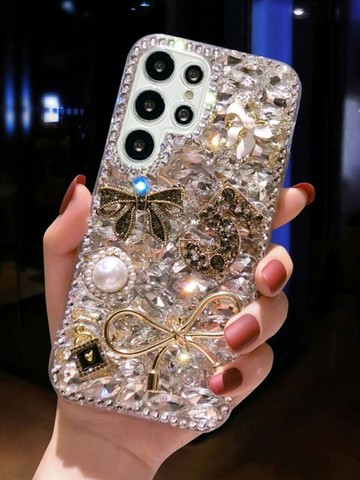 適用于三星S23Ultra手機殼S25奢華S24滿鉆A56女款S21FE全包S22防摔W23Flip折疊屏zFold4水鉆zflip4女note20