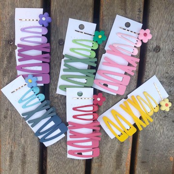 韓國新款牛油果綠發夾彩色側邊發卡鴨嘴夾后腦勺夾子劉海卡子