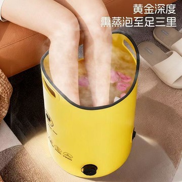 YOG-手提泡腳桶家用高深小腿足浴可摺疊洗腳便攜式泡腳袋過膝保溫養生