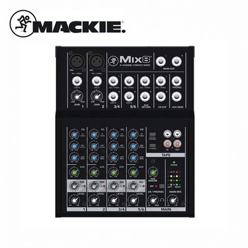 Mackie Mix8 小型混音器 8軌 【敦煌樂器】
