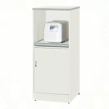 文創集-南亞塑鋼     曼尼 南亞塑鋼1.6尺單開門拉盤中高電器櫃/餐櫃/收納櫃-49x40.8x114.2cm免組