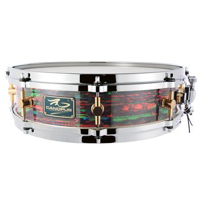 The Maple 4x14 Snare Drum Psychedelic Red