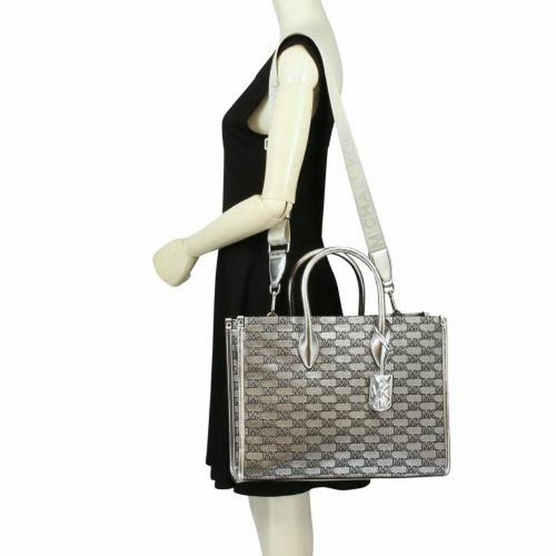 マイケルコース トートバッグ レディース シルバー MICHAEL KORS