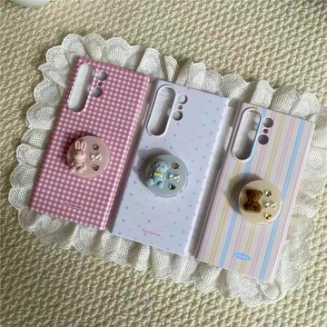 淺色條紋星星適用于三星S24Ultra光面菲林硬殼S23/S21Ultra小眾防摔S22磁吸手機殼S21/s23ultra創意保護套S25