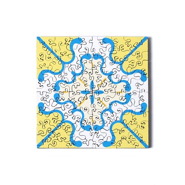 海裡魚75pcs木質拼圖_花磚L Azulejo-L