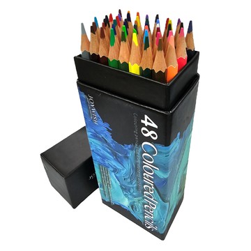 歡樂願望 專業級繪圖油性色鉛筆  1組  48色