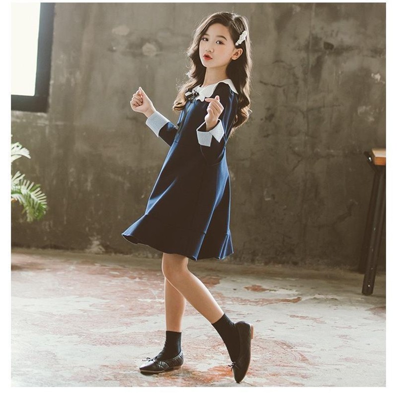 子供服 ワンピース キッズ 長袖 子供ドレス dress 女の子 春秋 シャツ