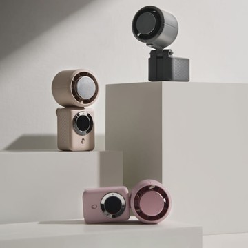 【預購】小冰磚充電式手持風扇 玫瑰粉