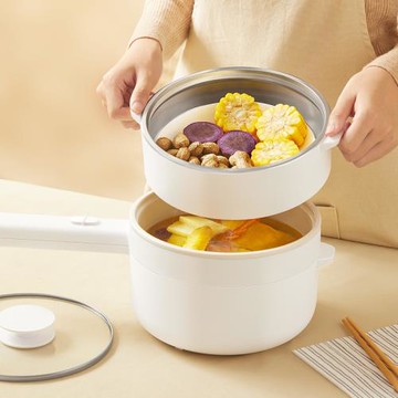 高獅GS-DHG06電煮鍋宿舍學生寢室炒菜鍋多功能配套蒸籠