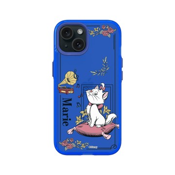 iPhone 15 Clear 激光藍 - 迪士尼-經典系列 Disney Classics - 貓兒歷險記 - 瑪麗貓與留聲機